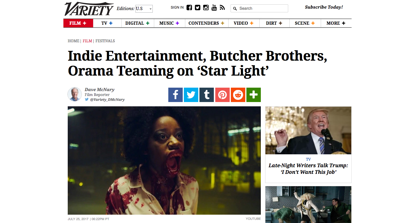 Variety.com Press - Orama Film Works